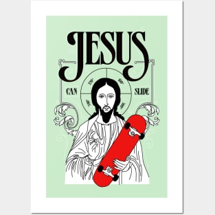 Jesus Can Slide Posters and Art